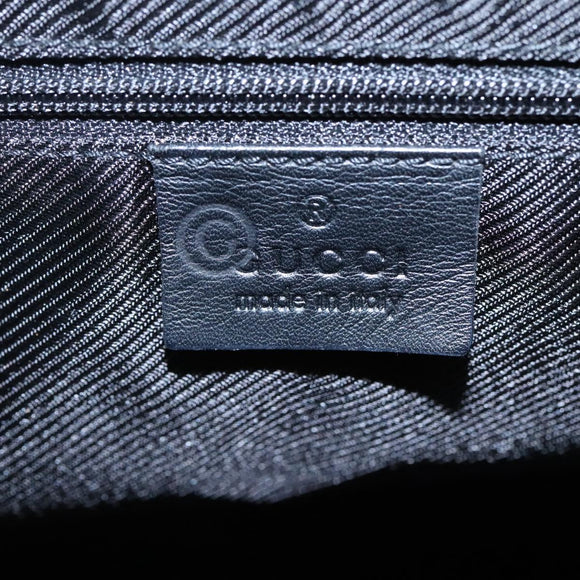 GUCCI GG Canvas Tote Bag Outlet Black Gold 000 0855 00 2113 Auth am7878