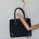 GUCCI GG Canvas Tote Bag Outlet Black Gold 000 0855 00 2113 Auth am7878-22