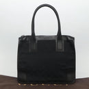GUCCI GG Canvas Tote Bag Outlet Black Gold 000 0855 00 2113 Auth am7878-12