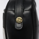 Salvatore Ferragamo Vala Shoulder Bag Leather Black Gold Auth am7884-9