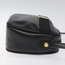 Salvatore Ferragamo Vala Shoulder Bag Leather Black Gold Auth am7884-3