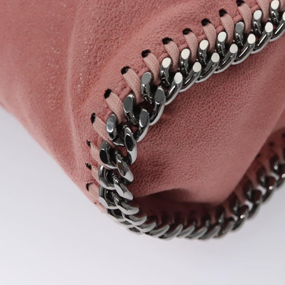 Stella MacCartney Chain Falabella Shoulder Bag polyester Pink Auth am7898