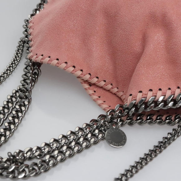 Stella MacCartney Chain Falabella Shoulder Bag polyester Pink Auth am7898