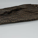 FENDI Zucca Canvas Pants 42 Black Brown Auth am7905M-15