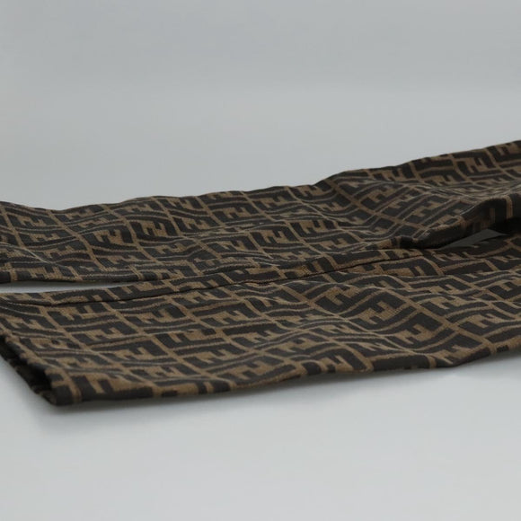FENDI Zucca Canvas Pants 42 Black Brown Auth am7905M
