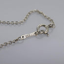 TIFFANY&Co. Open Heart Necklace Ag925 Silver Auth am7908-11