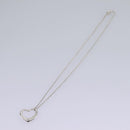 TIFFANY&Co. Open Heart Necklace Ag925 Silver Auth am7908-2