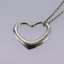 TIFFANY&Co. Open Heart Necklace Ag925 Silver Auth am7908-3