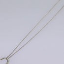 TIFFANY&Co. Open Heart Necklace Ag925 Silver Auth am7908-4