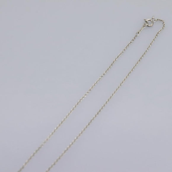 TIFFANY&Co. Open Heart Necklace Ag925 Silver Auth am7908