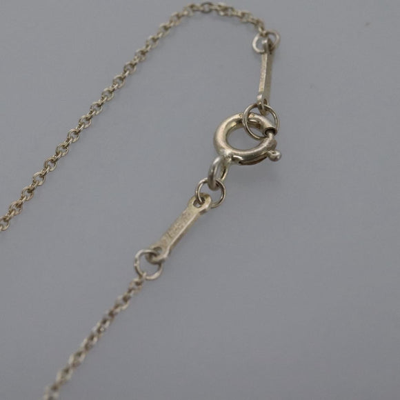 TIFFANY&Co. Mini Open Heart Necklace Ag925 Silver Auth am7909