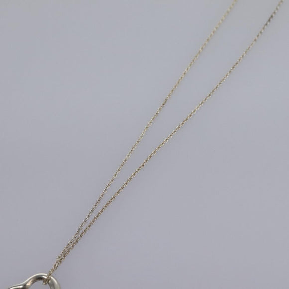 TIFFANY&Co. Mini Open Heart Necklace Ag925 Silver Auth am7909