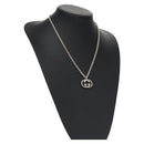 GUCCI Interlocking Necklace Ag925 Silver Auth am7919-1