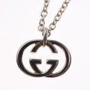 GUCCI Interlocking Necklace Ag925 Silver Auth am7919-10