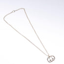 GUCCI Interlocking Necklace Ag925 Silver Auth am7919-2