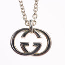 GUCCI Interlocking Necklace Ag925 Silver Auth am7919-3