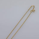 Christian Dior CD Logo Necklace metal Gold Auth am7920-10