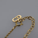Christian Dior CD Logo Necklace metal Gold Auth am7920-6