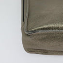 LOEWE Anagram Shoulder Bag Leather Gold Auth am7935-16