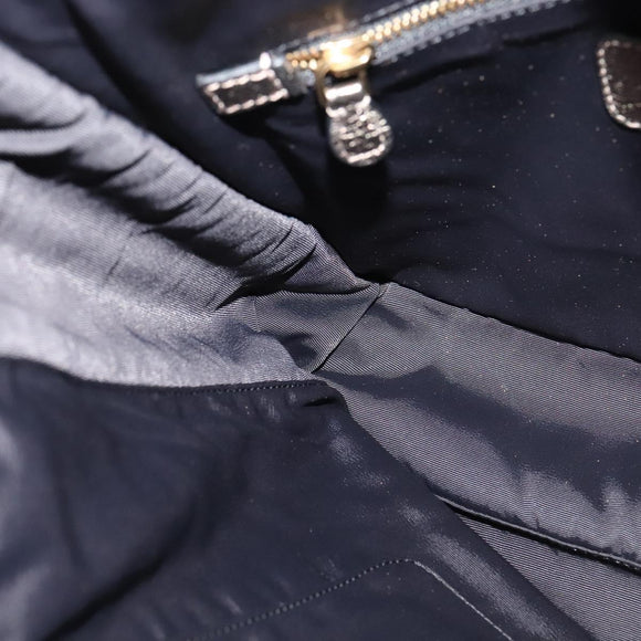 LOEWE Anagram Shoulder Bag Leather Gold Auth am7935