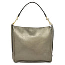 LOEWE Anagram Shoulder Bag Leather Gold Auth am7935-2