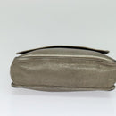 LOEWE Anagram Shoulder Bag Leather Gold Auth am7935-5