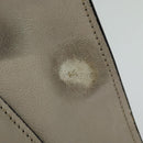 PRADA Hand Bag Leather 2way Beige Silver Auth am7940-2