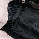 PRADA Hand Bag Leather 2way Beige Silver Auth am7940-21