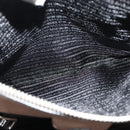 PRADA Hand Bag Leather 2way Beige Silver Auth am7940-22