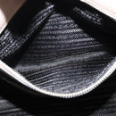 PRADA Hand Bag Leather 2way Beige Silver Auth am7940-24