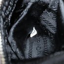 PRADA Hand Bag Leather 2way Beige Silver Auth am7940-11