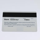 PRADA Hand Bag Leather 2way Beige Silver Auth am7940-12