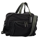 PRADA Sports Boston Bag Nylon 2way Black Silver Auth am7943-1