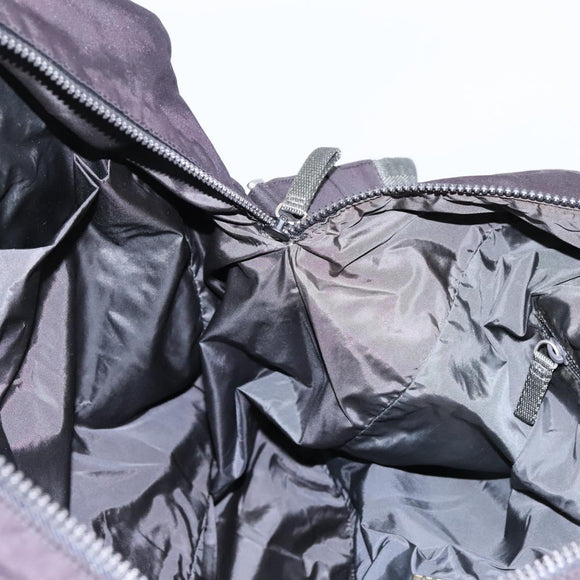 PRADA Sports Boston Bag Nylon 2way Black Silver Auth am7943