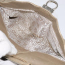 Salvatore Ferragamo Gancini Hand Bag Leather Gold Auth am7952-23