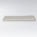 CHANEL Camelia Long Wallet Leather Silver CC Auth am7960-7