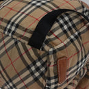BURBERRY Nova Check Blue Label Backpack Nylon Beige Silver Auth am7971-18