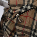 BURBERRY Nova Check Blue Label Backpack Nylon Beige Silver Auth am7971-20