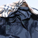 BURBERRY Nova Check Blue Label Backpack Nylon Beige Silver Auth am7971-23