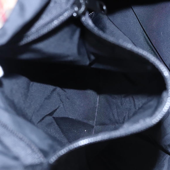 BURBERRY Nova Check Blue Label Backpack Nylon Beige Silver Auth am7971