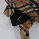 BURBERRY Nova Check Blue Label Backpack Nylon Beige Silver Auth am7971-7