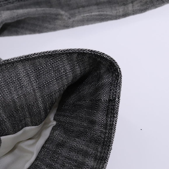 LOUIS VUITTON Jacket & Skirt Setup Jacket Silk 36 Gray LV Auth am7979