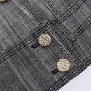 LOUIS VUITTON Jacket & Skirt Setup Jacket Silk 36 Gray LV Auth am7979-12