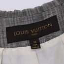 LOUIS VUITTON Jacket & Skirt Setup Jacket Silk 36 Gray LV Auth am7979-16