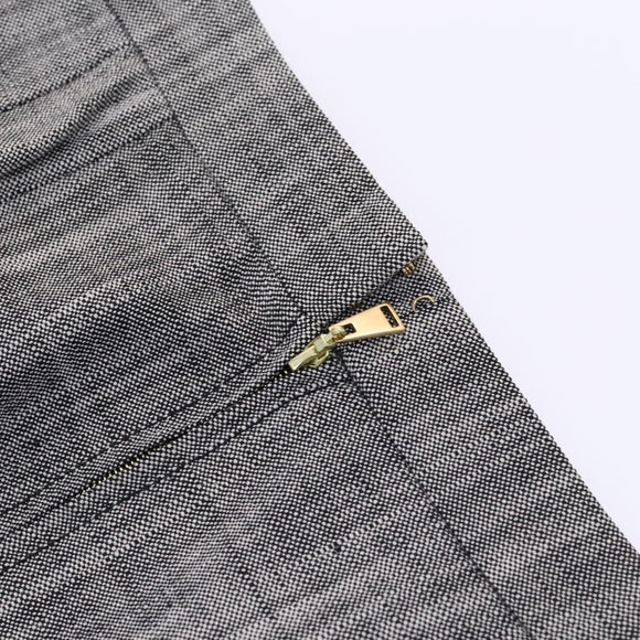 LOUIS VUITTON Jacket & Skirt Setup Jacket Silk 36 Gray LV Auth am7979