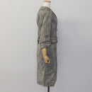 LOUIS VUITTON Jacket & Skirt Setup Jacket Silk 36 Gray LV Auth am7979-4