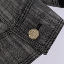 LOUIS VUITTON Jacket & Skirt Setup Jacket Silk 36 Gray LV Auth am7979-8