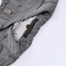 LOUIS VUITTON Jacket & Skirt Setup Jacket Silk 36 Gray LV Auth am7979-9