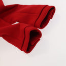 LOUIS VUITTON Long Coat Jacket Cashmere 36 Red LV Auth am7980-5