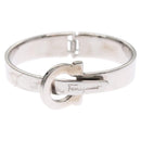 Salvatore Ferragamo Gancini Bracelet Metal Silver Auth am7986-2